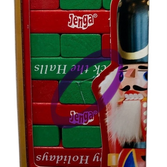 INCOMPLETE Jenga Holiday Edition 2011 Red Green HTF - 42 pieces. - Picture 5 of 11